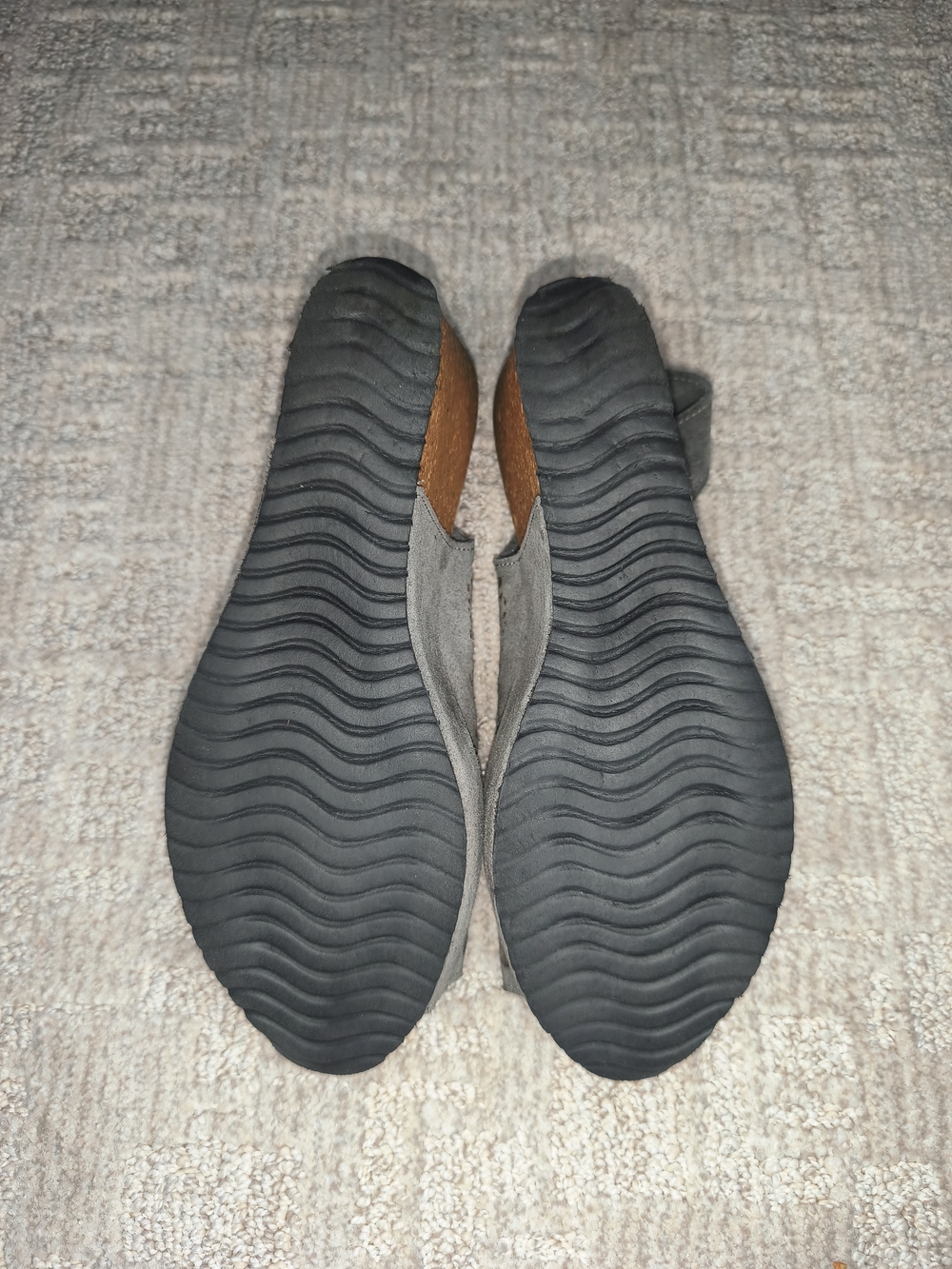 A.Gianetti Womens Sandals Size 10 Gray Leather Made In Italy Open Toe Wedge Heel - Picture 5 of 11